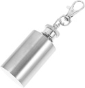 KICHOUSE Stainless Steel Flask Keychain 1 Oz Mini Liquor Flask Keychain for Men Women
