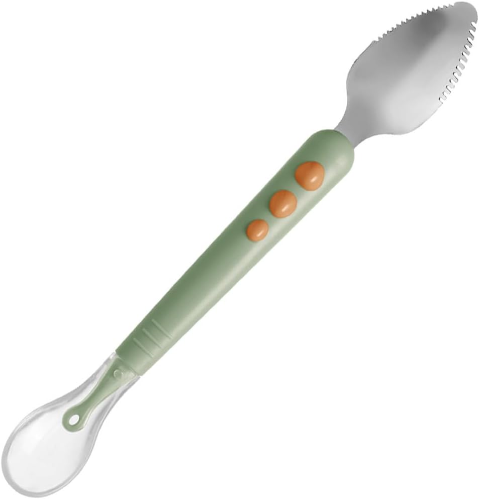 Fruit Scraper Double Head Food Spoon Double Head Silicone Spoon Silicone s Food Dispenser Puree Scraping Fruit Puree