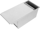 PRETYZOOM Aluminized Bread Mold Loaf Pan Lid Square Baking Pan Cover Metal Toast Box Mold