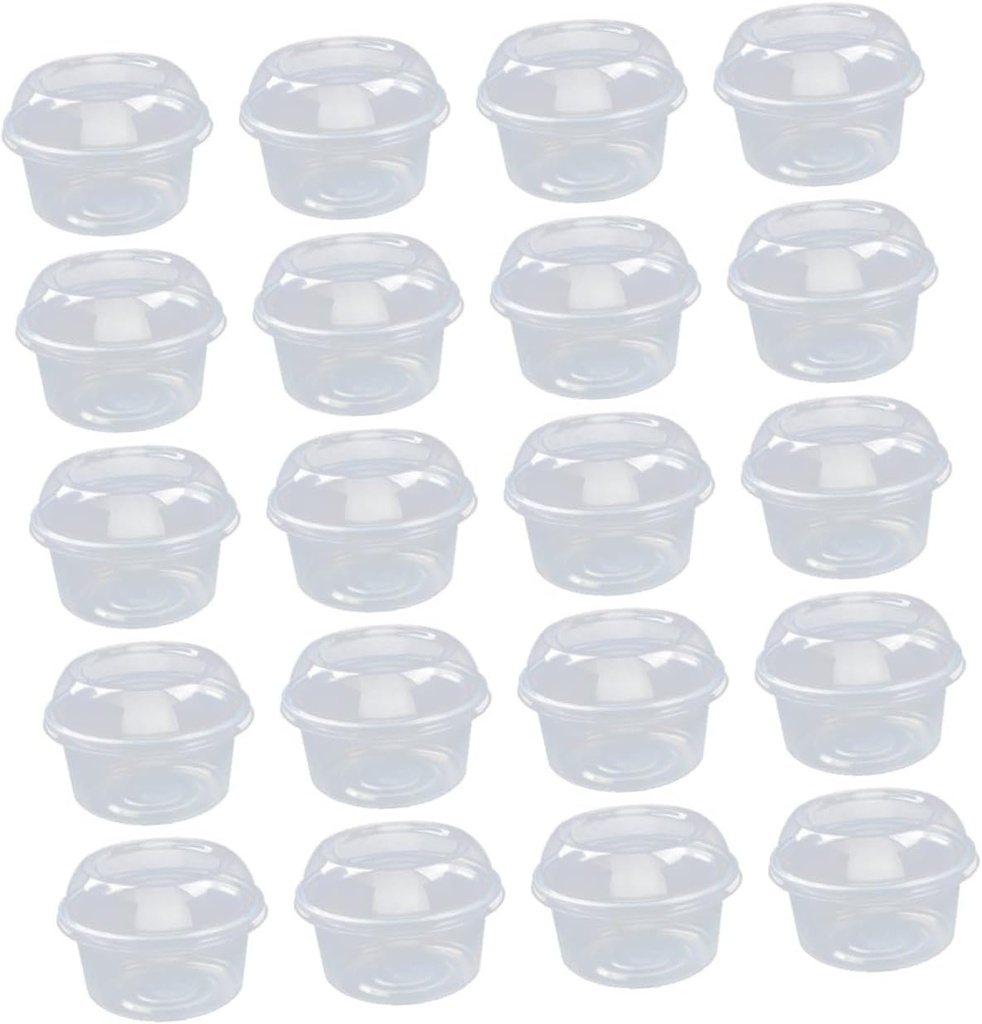 ABOOFAN 50pcs Dessert Packing Boxes Cake Boxes Cake Boards Food Prep Containers Lids Bakery Cupcake to Go Single Individual Containers