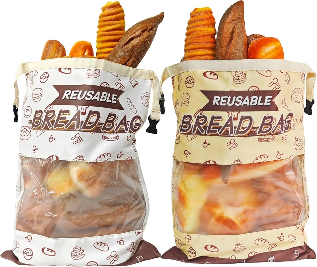 Reusable Bread Bags for Homemade Bread, Sourdough Bread Storage Bags, Bread Bags for Fresh Keeping