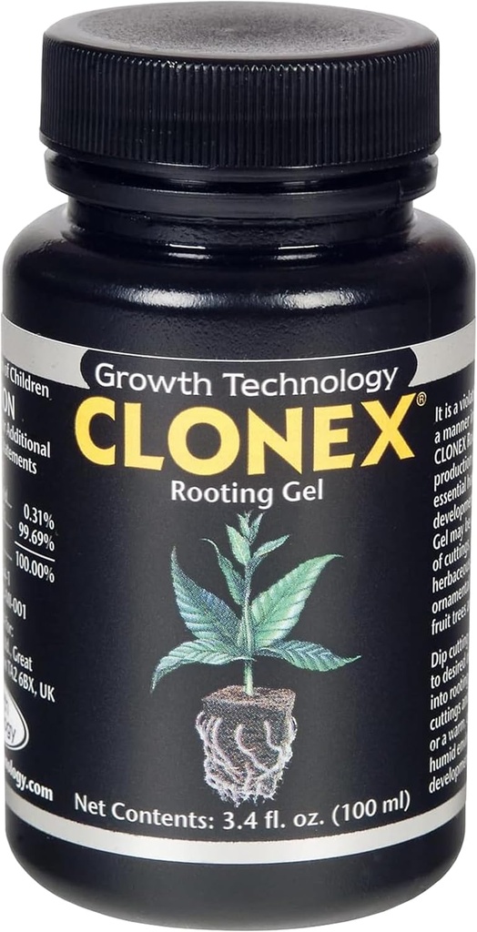 Clonex Rooting Gel - High-Performance Rooting Compound for Plant Cuttings, Contains IBA, Promotes Root Initiation & Development - 100ml