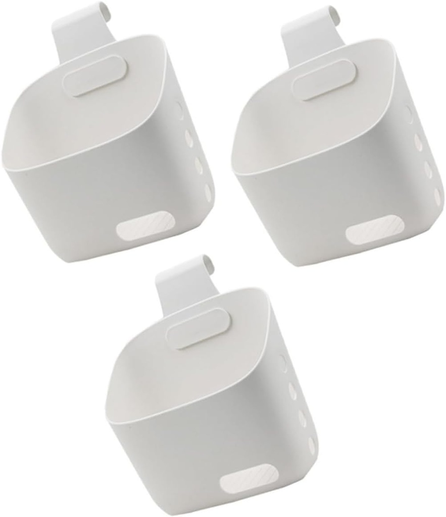 PRETYZOOM 3pcs Hanging Storage Baskets Wire Onion Garlic Keeper for Kitchen Bathroom