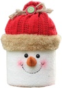 NUOBESTY Christmas Candy Jar Christmas Box Snowman Cookie Jar Christmas Party Favor Treat Box