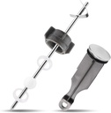 2pcs Sink Drain Parts, Including Pop-Up Stopper & Pivot Rod Replacement Bathroom Sink Drain Repair Kit Compatible with Price Pfister & Popular Band