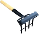 Small Garden Rake Lightweight Soil Loosening Rake for High for Shrubs Lawns Flower Beds Convenient Hand Tool for Gardeners