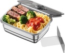 1.5L 304 Stainless Steel Electric Lunch Box Inner Container – Food Containers for Lunch with Leakproof, Removable Divider & Dishwasher-Safe(Only applicable to Electric Lunch Box)