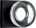 coolnews Matte Black Door Knob Glass Door Knobs Interior Privacy Door Knobs with Lock for Bathroom and Bedroom Vintage Crystal Door Knobs