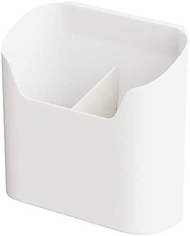 Multifunctional Hanging Storage Basket Wall-mounted Kitchen Shelf rack Cabinet Boxes for Seasoning Bathroom Punch, 17.4×8.1×16.4cm, White