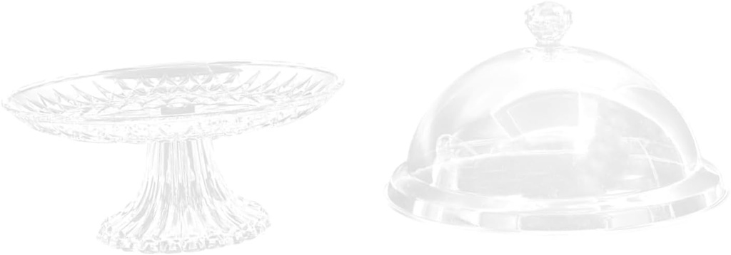 Transparent Acrylic Cake Cover with Base Food Cover for Desserts and Cupcakes for Keeping Food Fresh and Displaying Treats