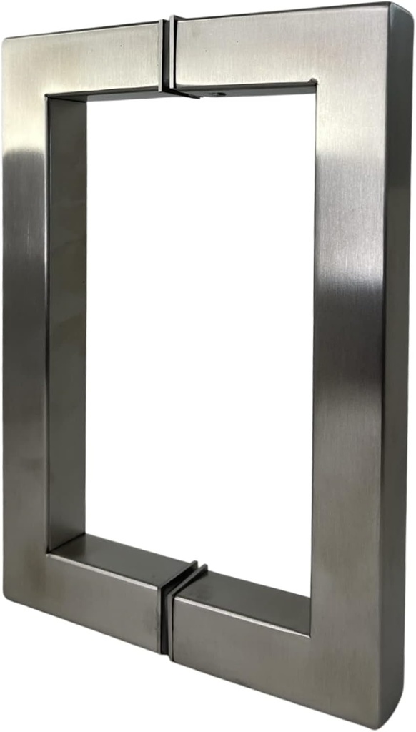 Shower Door Handle – Premium Nickel Shower Glass Doors – Stainless Steel Glass Door Handle – Durable and Sturdy Design – Installation Kit Included (Nickel, 6inch)