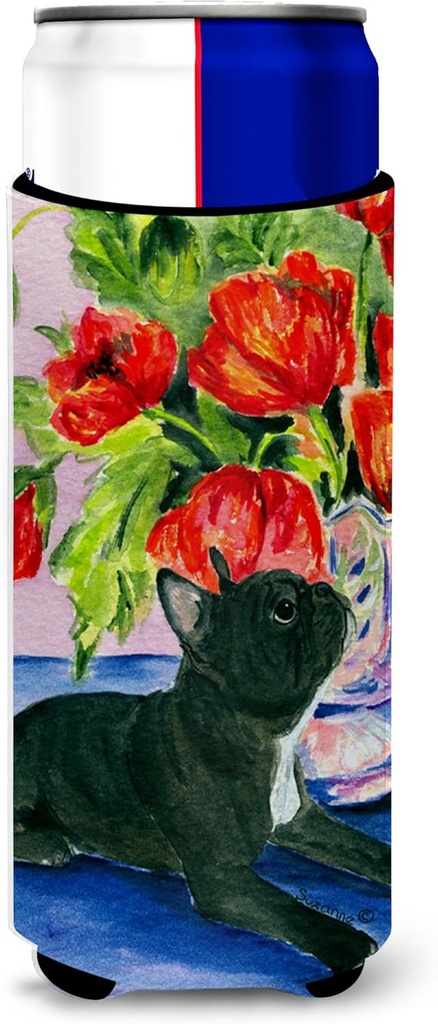 French Bulldog Ultra Beverage Insulators for slim cans