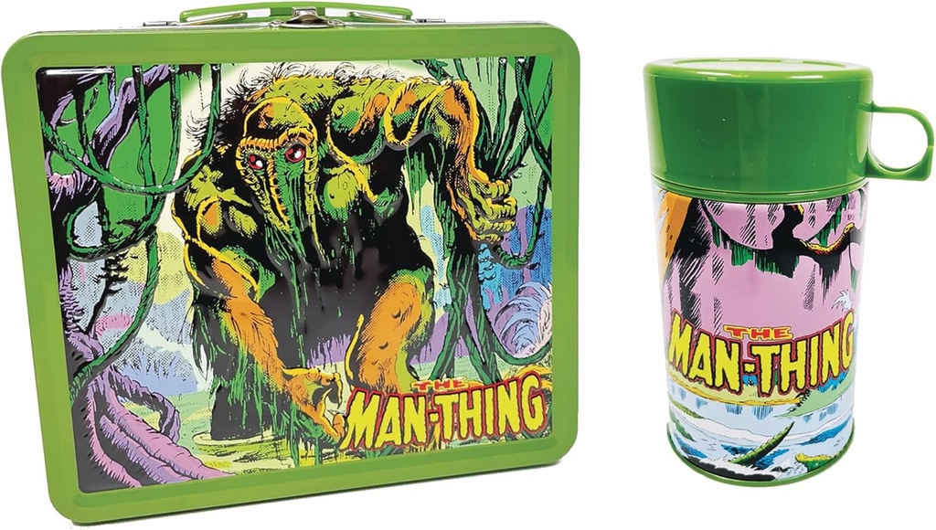 San Diego Previews Exclusive 2023 Marvel Man-Thing Lunchbox and Beverage Container