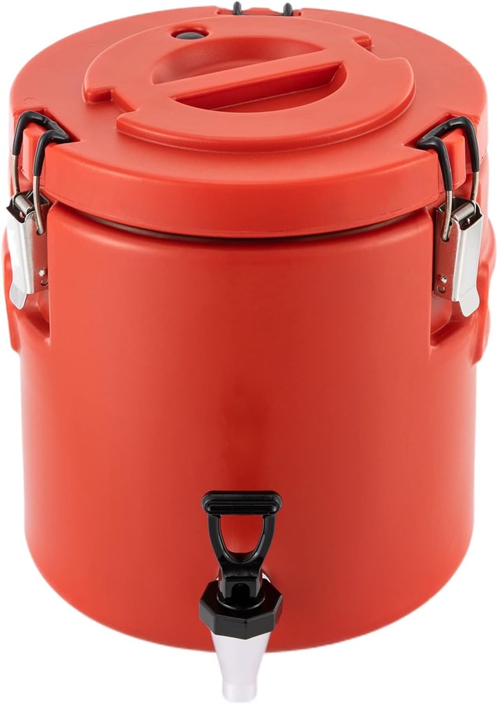 10L Insulated Beverage Dispenser with Faucet, Food-Grade 304 Stainless Steel Hot & Cold Drink Server for Parties, Cafes, Camping & Home