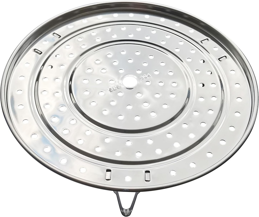 Steamer Rack, 11.81" / 30cm 304 Stainless Steel Removable Legs Multifunction Steaming Stand Holder Rack for Steamer Pot Pans