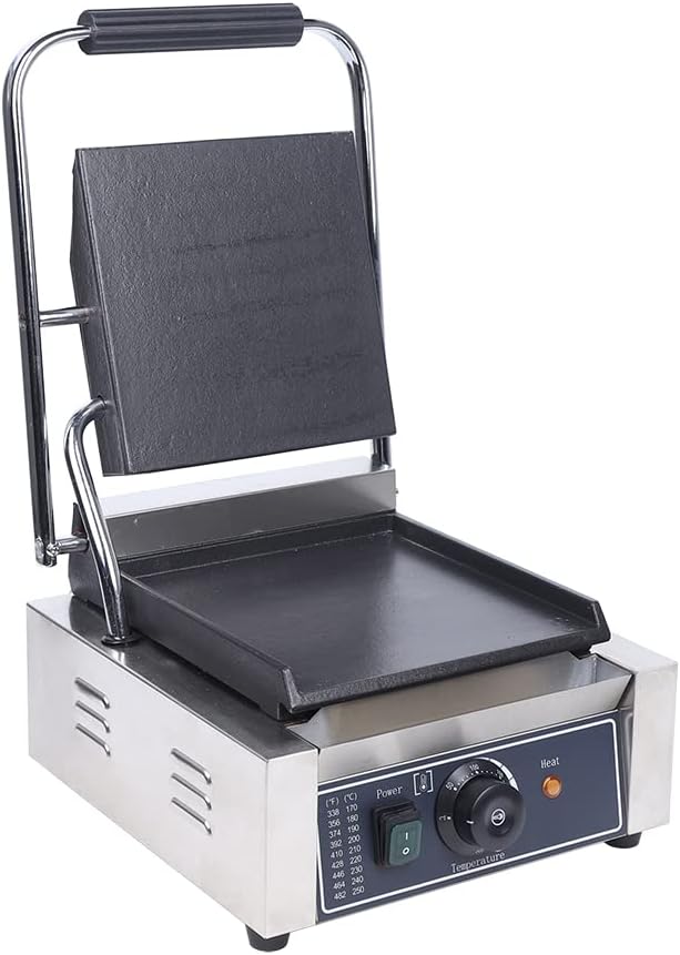 Electric Sandwich Maker, 110V 1800W Sandwich Press Breakfast Sandwich Makers Toaster with Non-Stick Coating & Adjustable Temperature Waffle & Toast Makers for Small Kitchens, Dormitories