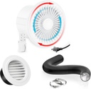 HG Power 6 Inch Reversible Exhaust Fan Kit-With 6 Inch 16 Feet Air Ducting and 6 Inch Round Air Vent Covers