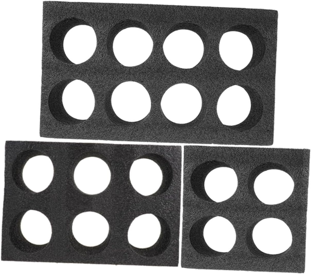 Homoyoyo 3pcs Drink Carrier Tray Beverage Holders for Hot Cold Drinks Takeout Parties and Picnics Sturdy Design with Cup Compartments