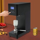 Automatic Soda Can Sealer Machine,Adjustable Tin Can Seamer,Electric Cup Sealer Machine,for 55mm Aluminum Caps (Black)