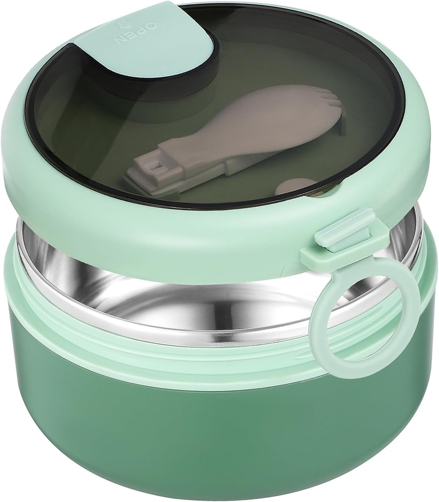 Reusable Lunch Boxes Stainless Steel Bowl for Ramen Bento Container Lid Portable Noodle Lunch Box for Adults