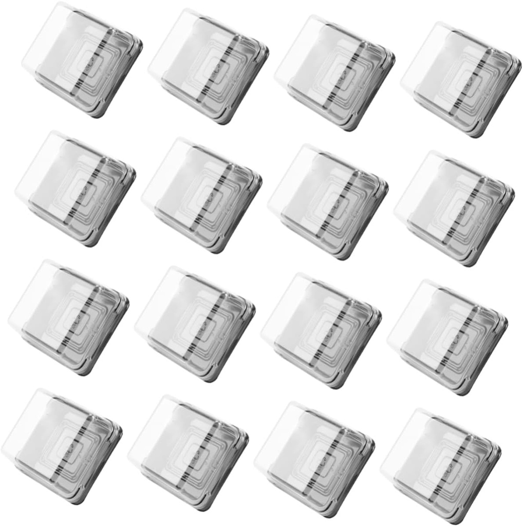 100pcs Bread Cake Packing Boxes Lids Boxes Containers Plastic Easy to Carry