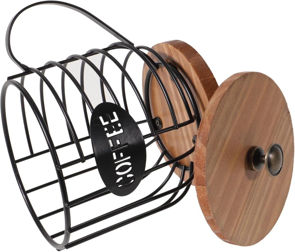 Coffee Holder Cup Shape Storage Basket Iron Organizer for Countertop Display Holder Sturdy Metal Rack