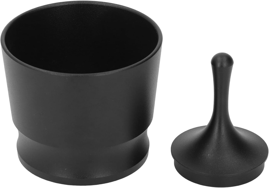 AUNMAS Coffee Powder Receiver, Aluminum Alloy Dosing Rings, Blind Shaker for 51mm 53mm 58mm Portafilter Black