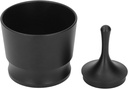 AUNMAS Coffee Powder Receiver, Aluminum Alloy Dosing Rings, Blind Shaker for 51mm 53mm 58mm Portafilter Black