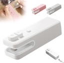2 in 1 Mini Bag Sealer, 2025 Upgrade Chip Bag Sealer with Cutter Rechargeable Mini Sealing Machine Heat Seal Tool, Portable Vacuum Food Sealer Bag Sealing Machine for Plastic Bags Snack Bags (White)