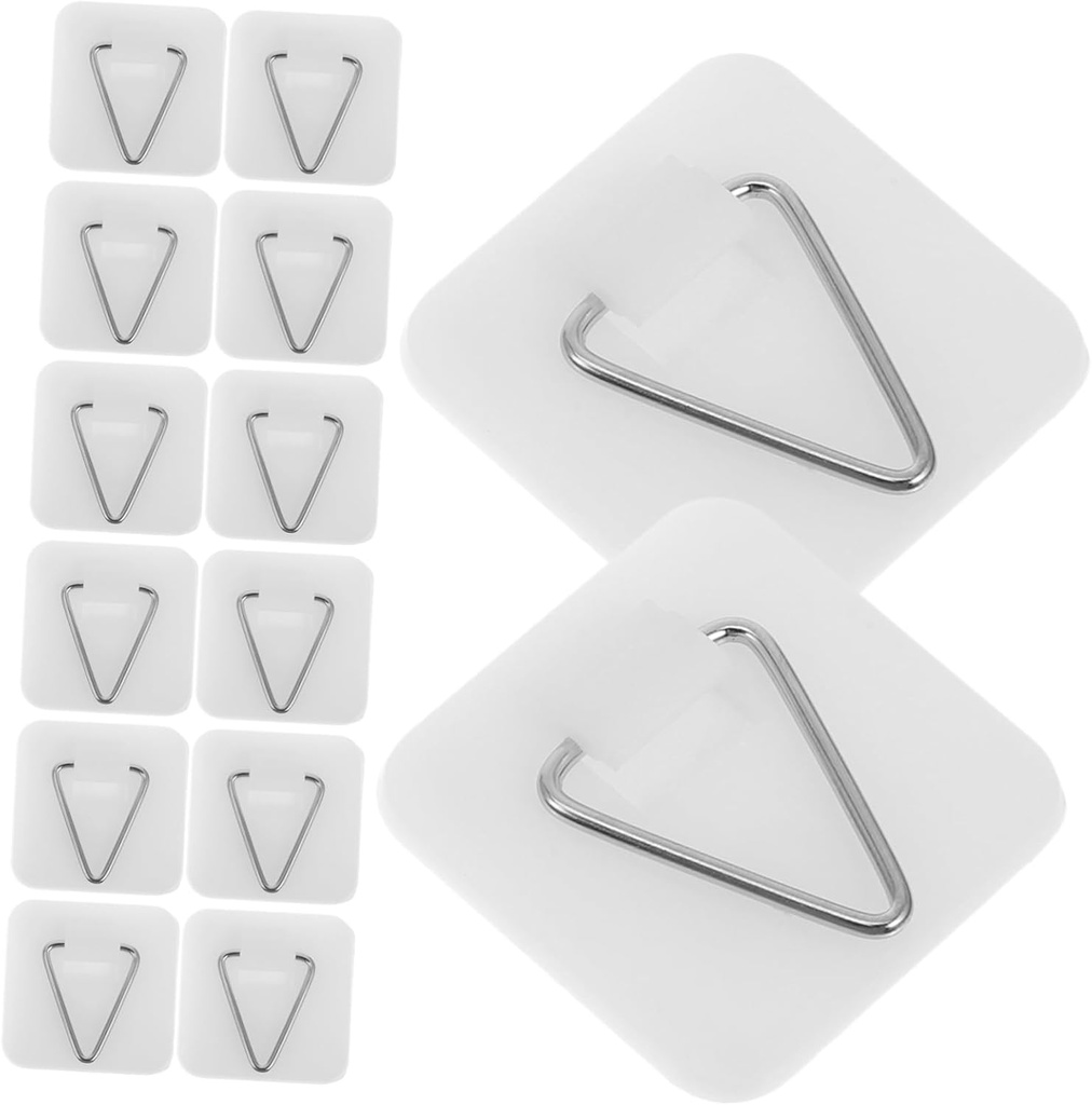 ARTIBETTER 30pcs Adhesive Wall Hanger Plates Holders for Plates Easy to Use Clean Removal Secure and Stable for Home Decor