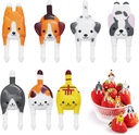 7 Pcs Food Picks, Cute Animal Food Picks Cartoon Fruit Toothpicks for Bento Box, Lunch Accessories
