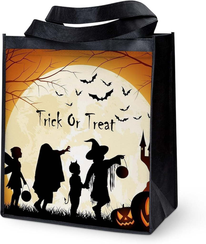 CafePress Halloween Trick Or Treat Reusable Grocery Tote Bag Reusable Collapsible Grocery Bag