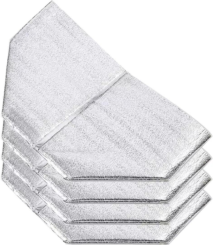 Reusable Insulated Thermal Bags 13" X 8.5" X 12" Foil Insulated Bag Liner Pack of 4 Thermal Box Liners for Lunch Box Shopping Bag Insulation Lining Waterproof Insulation Package