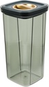 Airtight Cereal Storage Container - 2000ml Green Pet Grain Dispenser with Locking System, Ideal for Rice, Flour, Sugar, Pasta, Coffee, Pet Food, Dishwasher Safe, 9.05x4.72x4.33 Inches
