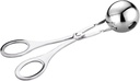 Meat Baller Tongs,Cookie Dough Scoop, Meat Baller Meat Baller Tongs Cake Meatball Maker Ice Tongs Cookie Dough Scoop Ice Cream Baller Tool (Color : Silver, Size : S) ( Color : Silver , Size : S )
