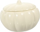 UPKOCH Pumpkin-shaped Ceramic Candy Holder Sealing Jar for Tea Cookies and Snacks Adorable Home Storage Canister Premium Glazing Finish