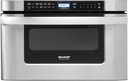 SHARP KB6524PSY Microwave Drawer Oven, 24-inch, 1.2 Cubic Feet, 950 Watt, Angled Touch Control Panel, Stainless Steel