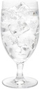 Restaurantware Voglia Nude 14 Ounce Water Goblets Set Of 6 Crystal Goblet Glasses - Laser-Cut Rim Fine-Blown Crystal Water Glasses For Weddings Anniversaries And Special Events Dishwasher-Safe
