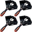 Corner Clamp 4pcs 90 Degree Right Angle Clamp with Adjustable Aluminum Alloy Swing Jaw for Woodworking, Photo Framing, Gifts for Men Dad