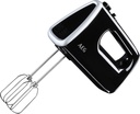 AEG HM3310 Kneading Machine, Series 3, 350 W, 5 Speeds, Turbo Function, Kneading Rods, Dishwasher Safe, Black