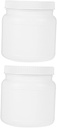 2pcs Airtight Plastic Storage Jars Lids Wide Mouth Containers for Powder Snacks Flour and Cookies Impact-resistant Design for -term Food Storage