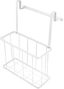 Ciieeo Hanging Kitchen Storage Organizer with Towel -mounted Basket for Cabinets Versatile Space-saving for Spices Vegetables and Kitchen Essentials