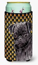 Caroline's Treasures SC9176TBC Pug Candy Corn Halloween Portrait Tall Boy Hugger Can Cooler Sleeve Hugger Machine Washable Drink Sleeve Hugger Collapsible Insulator Beverage Insulated Holder