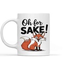 Gift Design Idea for Work Funny/fox -oh for Fox Sake-funny Gifts Women/men, Coffie … Fox 11 Oz White Ceramic Coffee Mug