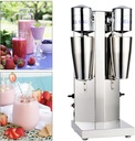 Milk-shake Maker, Electric Stainless Steel Double Head Smoothie Maker Blender 110V Household Soft Ice Cream Maker Blender Cocktail & Drink Mixer, Milk-Shaker for Making Smoothie, Milk Tea Drink