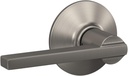 Schlage F10 V LAT 619 Latitude Door Lever, Hall & Closet Passage Lock, Satin Nickel