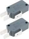 eMagTech 2pcs Microwave Oven Door Switch V15T16-CZ200 Compatible with Honeywell WPW10330566 W10330566 W10217468 16A 250V 1/2hp