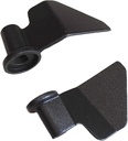 Mayata 2pcs three specifications Non-stick Breadmaker Paddles Stainless Steel Loaf Maker Kneading Blade Replacement For Bread Machine (2.4 X 6.5cm, Black)