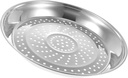 OUNONA Stainless Steel Food Steamer Tray Steaming Basket for Even Heat Distribution for Steaming Fish Vegetables Eggs and More Effort Saving Kitchen Tool