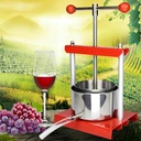 Wine Cider Press, 6L Fruit Juicer Press, T-Shaped Handle, Anti-Rust Stainless Steel Dual Barrels, Processing Extractors for Honey, Pepper Oil, Cheese Making~/